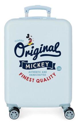 Valise cabine Disney Mickey original Abs avec une capacité de 34L bleu clair