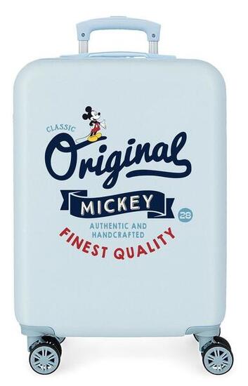 Valise cabine Disney Mickey original Abs avec une capacité de 34L bleu clair