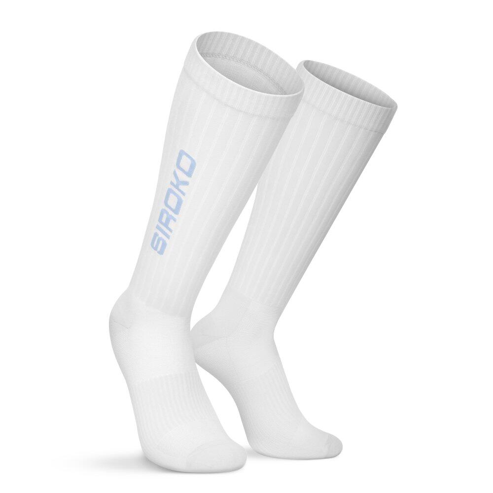 Men & Women Tennis high socks TriPoints White White
