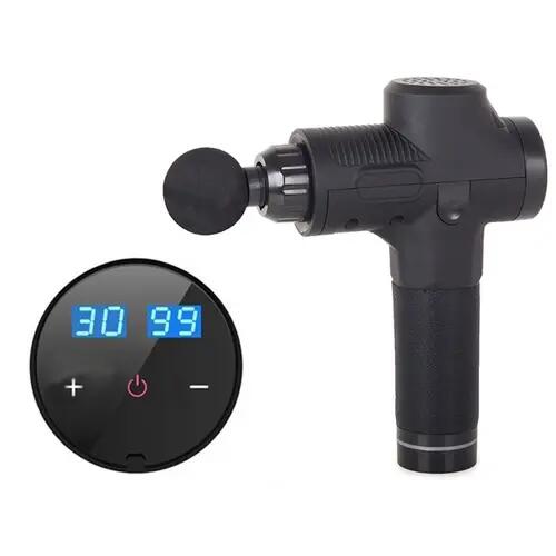 Rezgőpontos Masszázspisztoly, LCD, erős vezeték nélküli, 6 db fejjel 2/7