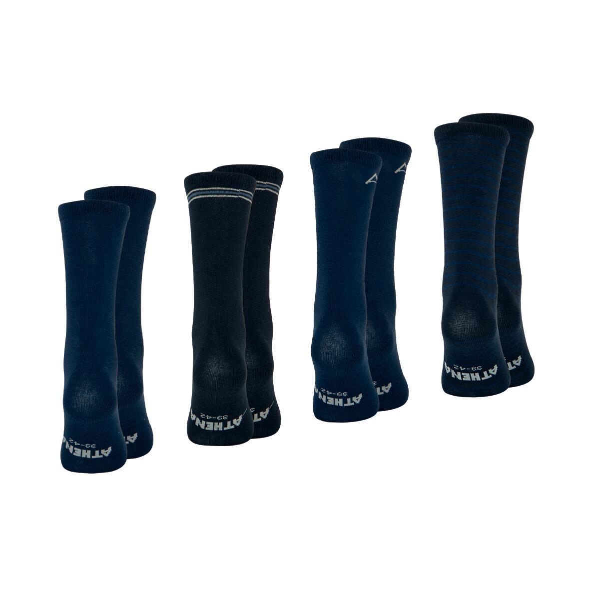 Lot de 4 mi-chaussettes homme Ecopack 3/4
