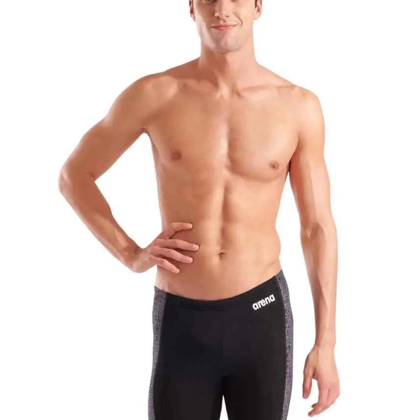 Arena Snakeskin Swim Jammer - Black