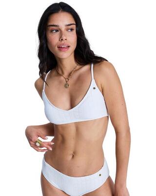 Bralette-bikinioberteil roxy island weiss dames