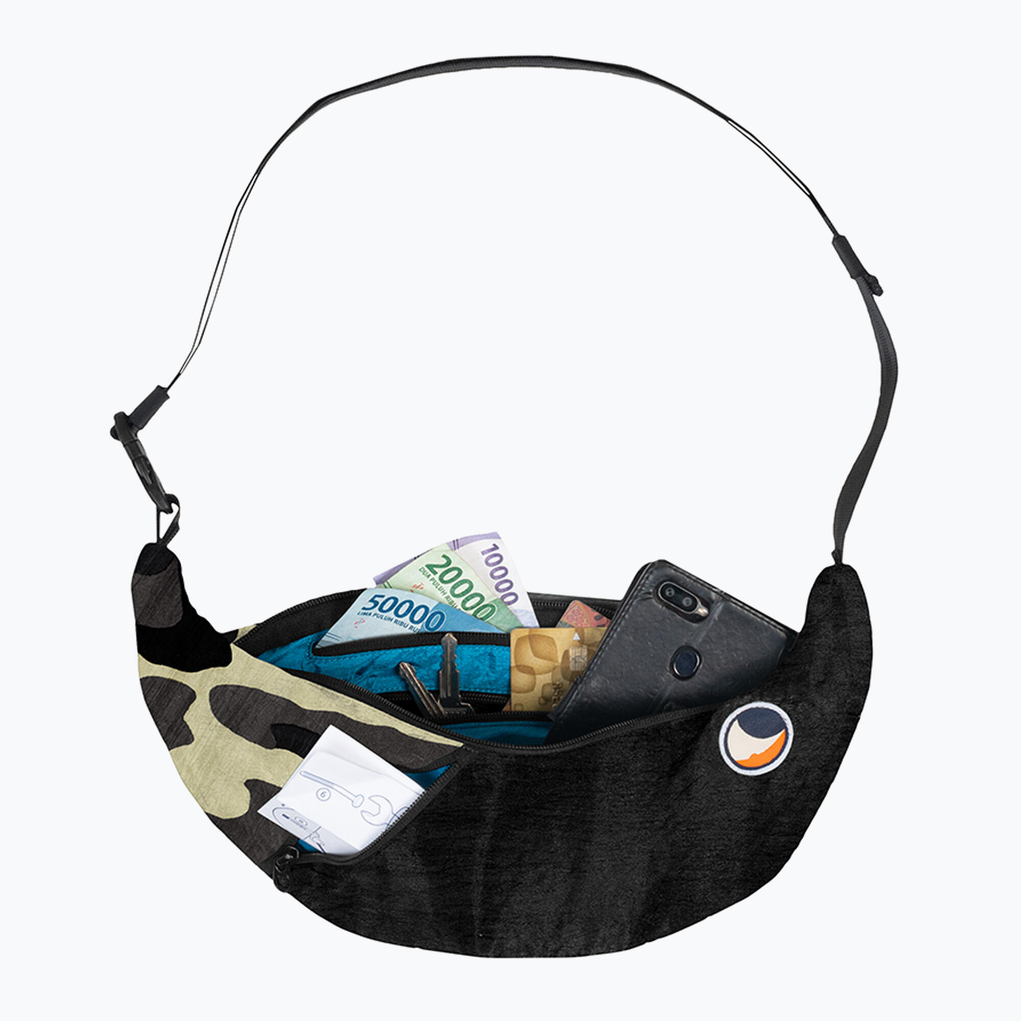 Saszetka na ramię Ticket To The Moon Upcycled Sling 2/7