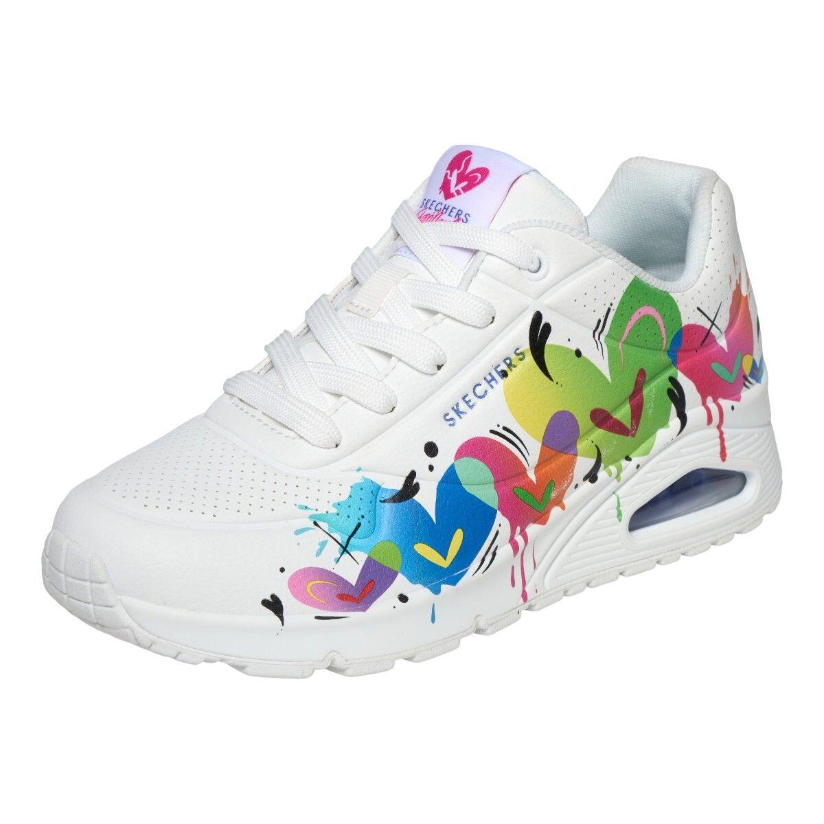 Baskets Femme Baskets Skechers UNO - OPEN YOUR HEART Multicolore Skechers 2/7