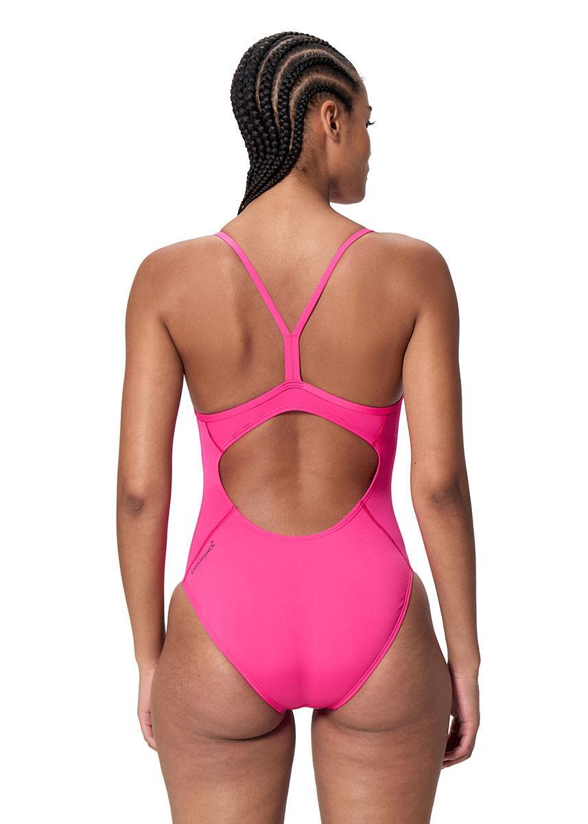 Speedo Dames Endurance+ Badpak met logo en dunne bandjes - Roze 3/5