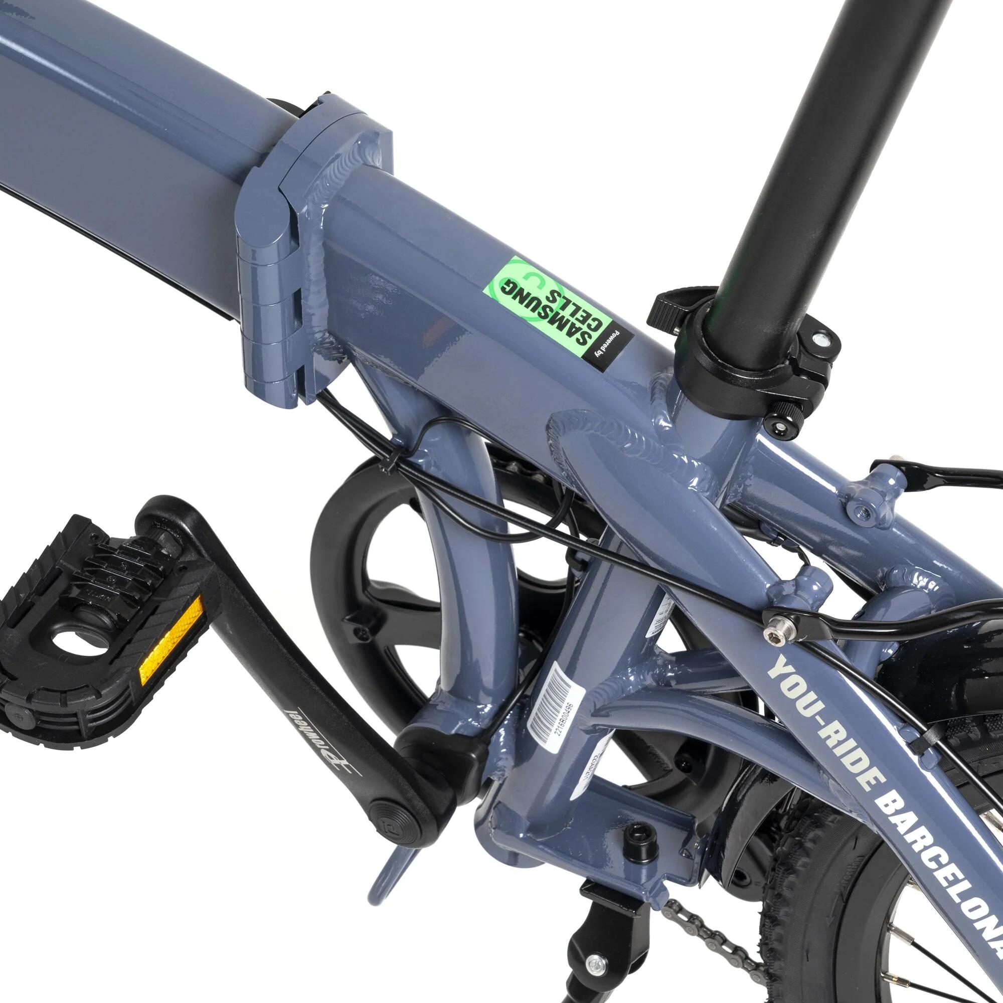 Bicicletta elettrica urbana pieghevole Youin Barcelona 250W 45km 20" Second Life 4/7