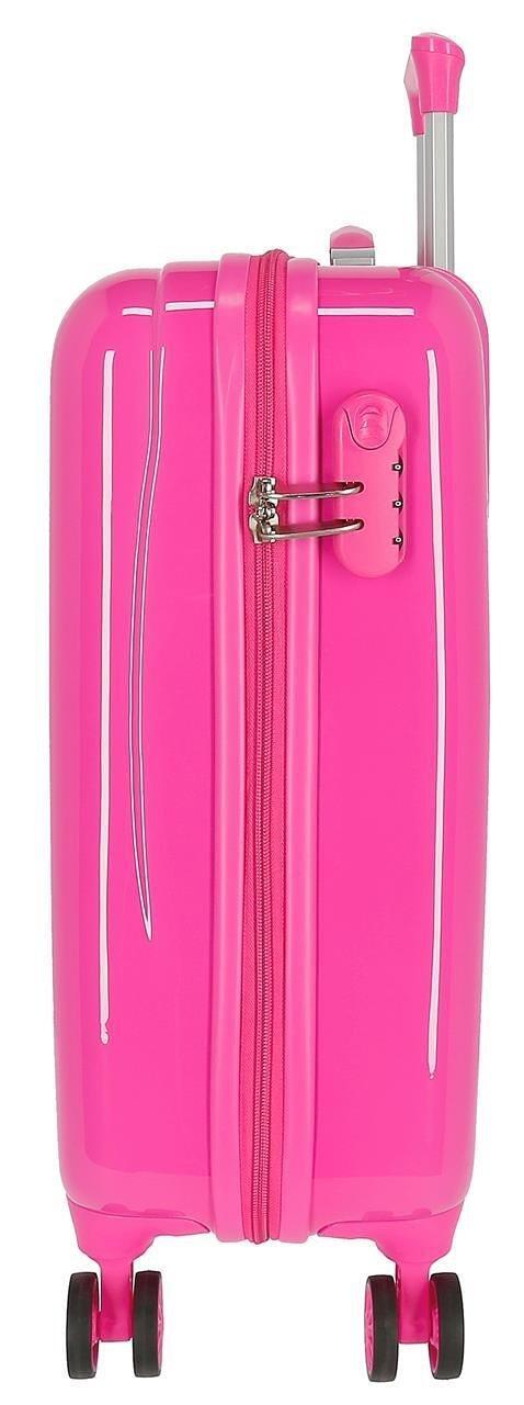 Maleta de cabina Disney Minnie sunny day Abs con capacidad de 34L fucsia 5/5