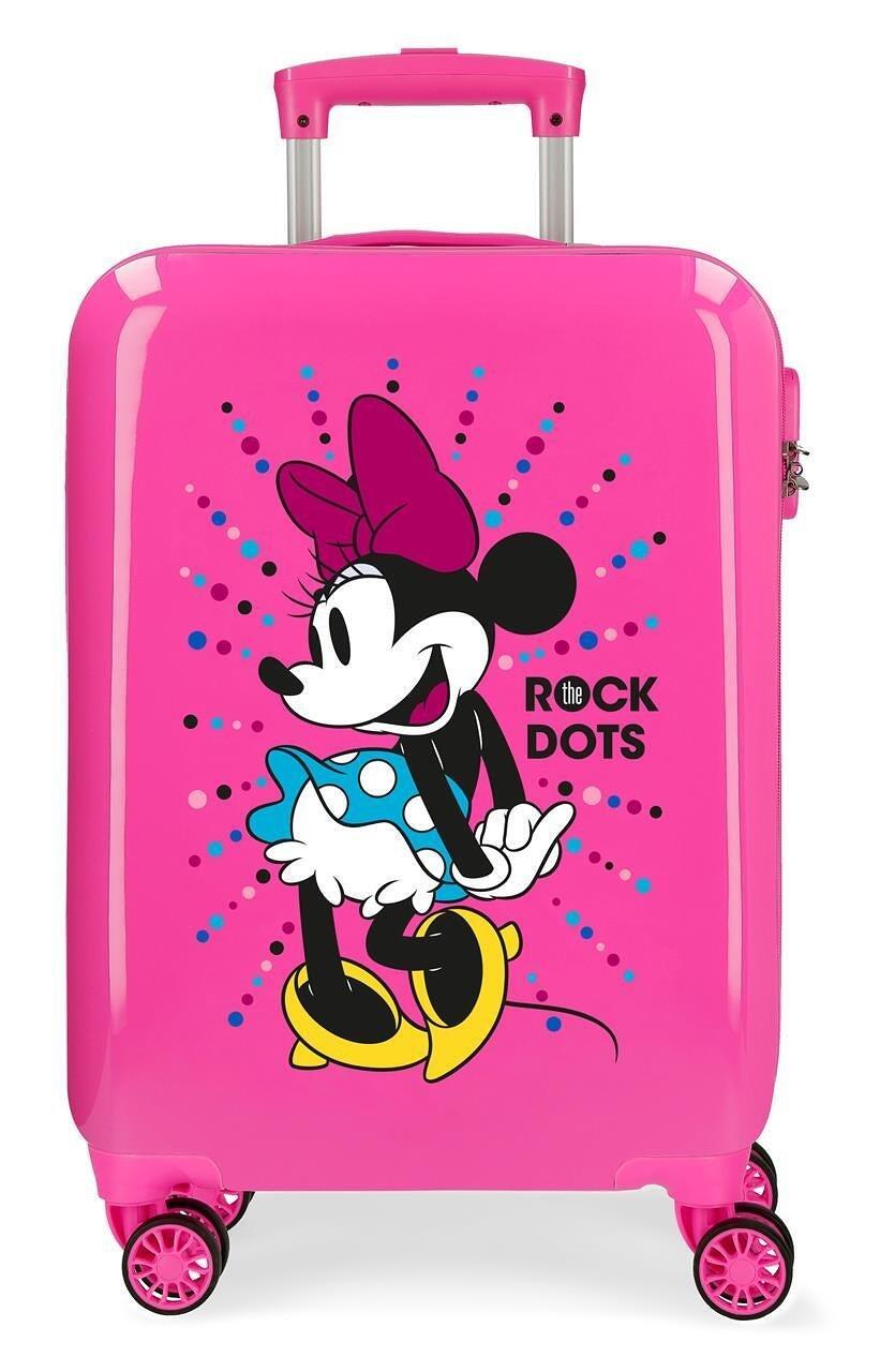 Maleta de cabina Disney Minnie sunny day Abs con capacidad de 34L fucsia 1/5