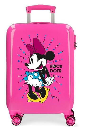 Valise cabine Disney Minnie sunny day Abs avec une capacité de 34L fuchsia