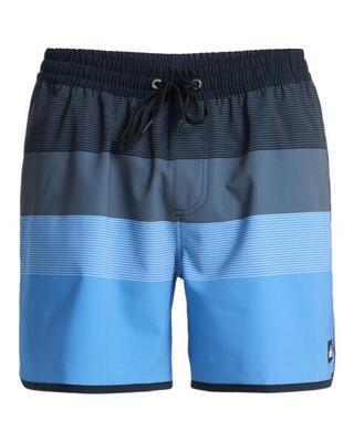 Zwembroek stretch scallop volley 16" schwarz heren