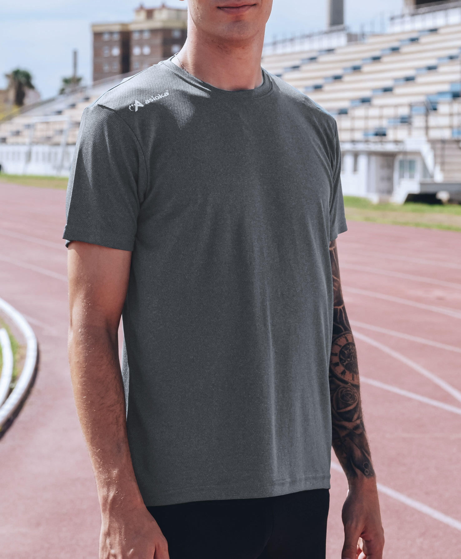 Pack de 2 T-shirts de corrida para homem Asioka RÍO JASPE. Respiráveis. 5/7