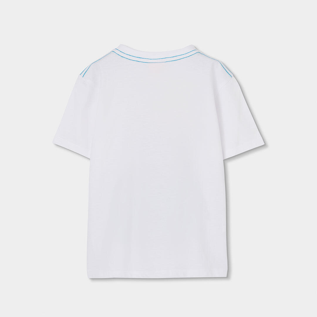 Camisetas de verano de gimnasia kids niño boboli blanco 2/4