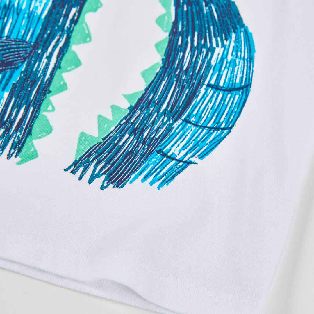 Camisetas de verano de gimnasia kids niño boboli blanco 4/4