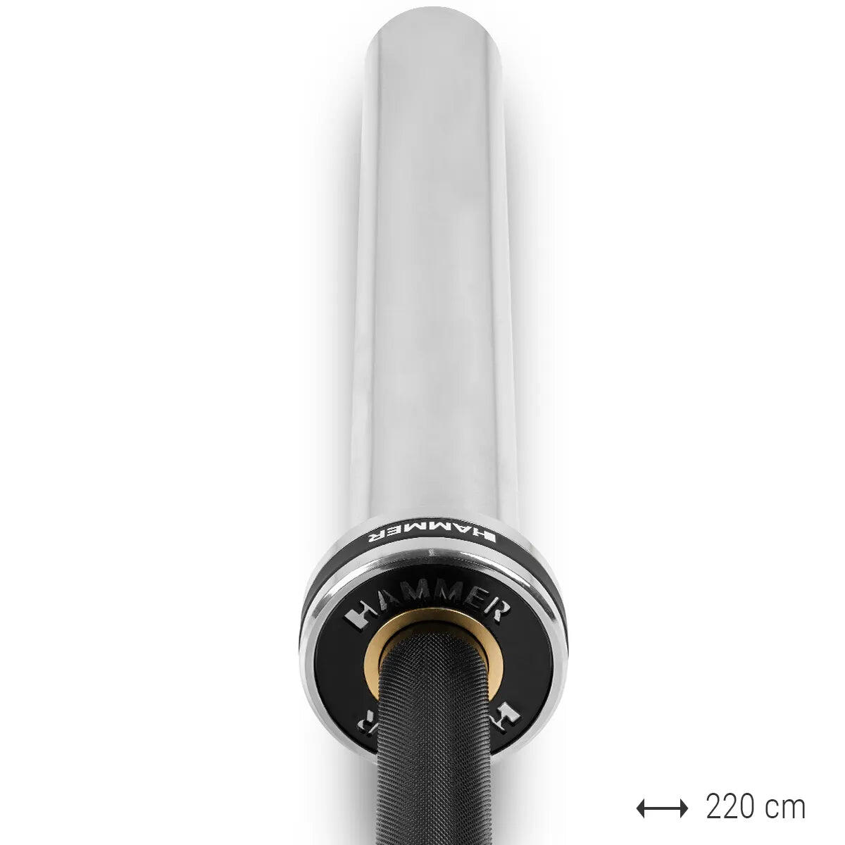 Barra olímpica hasta 250kg 183cm diámetro 50mm Hammer 6/13