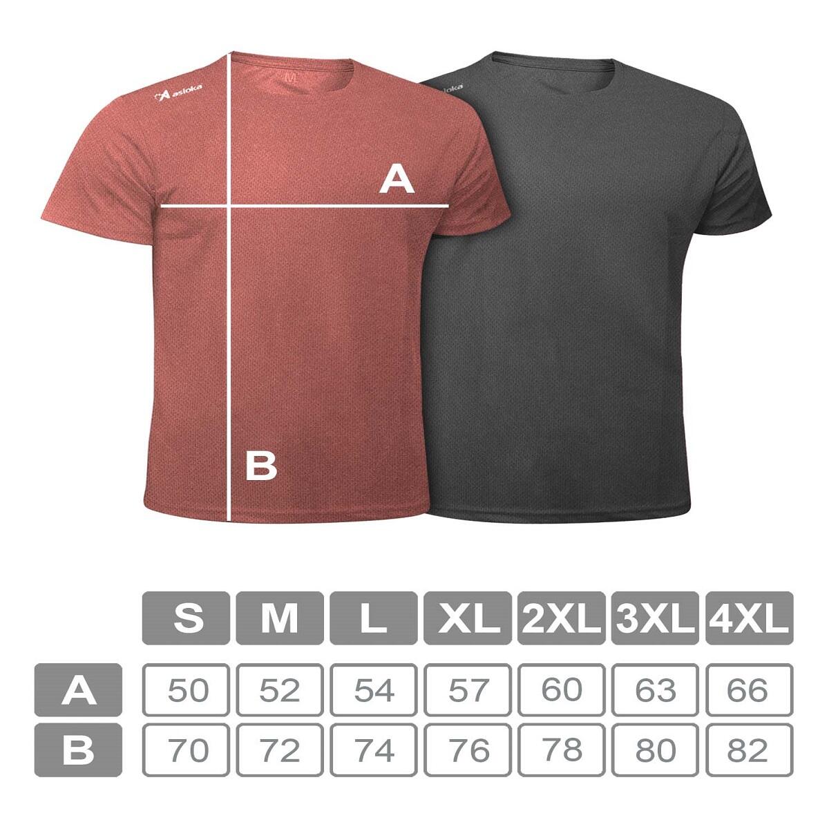 Pack de 2 T-shirts de corrida para homem Asioka RÍO JASPE. Respiráveis. 4/7