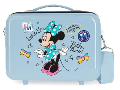 Beauty case Abs Disney Enjoy minnie con capacità di 9L azzurro chiaro