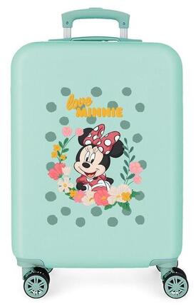 Valise cabine Disney Minnie golden days Abs avec une capacité de 34L turquoise
