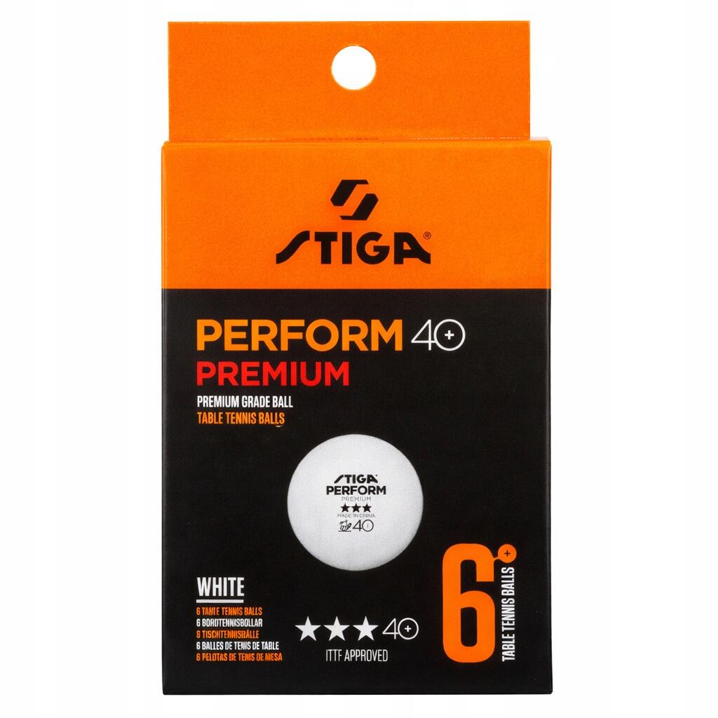 PIŁECZKI DO TENISA STOŁOWEGO STIGA PREMIUM 6 SZT. 3* PIŁECZKI DO PING PONGA 3/4