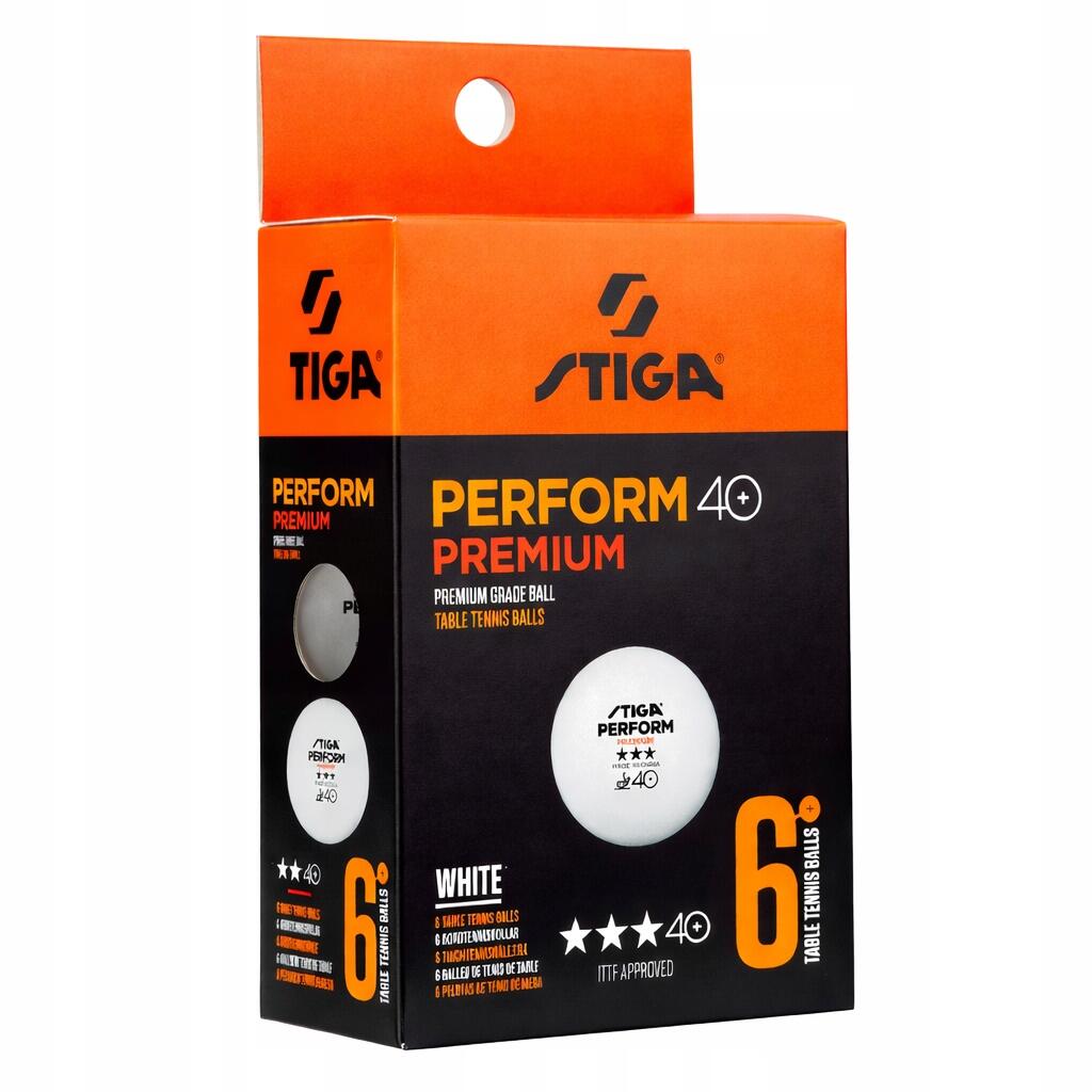 PIŁECZKI DO TENISA STOŁOWEGO STIGA PREMIUM 6 SZT. 3* PIŁECZKI DO PING PONGA 2/4