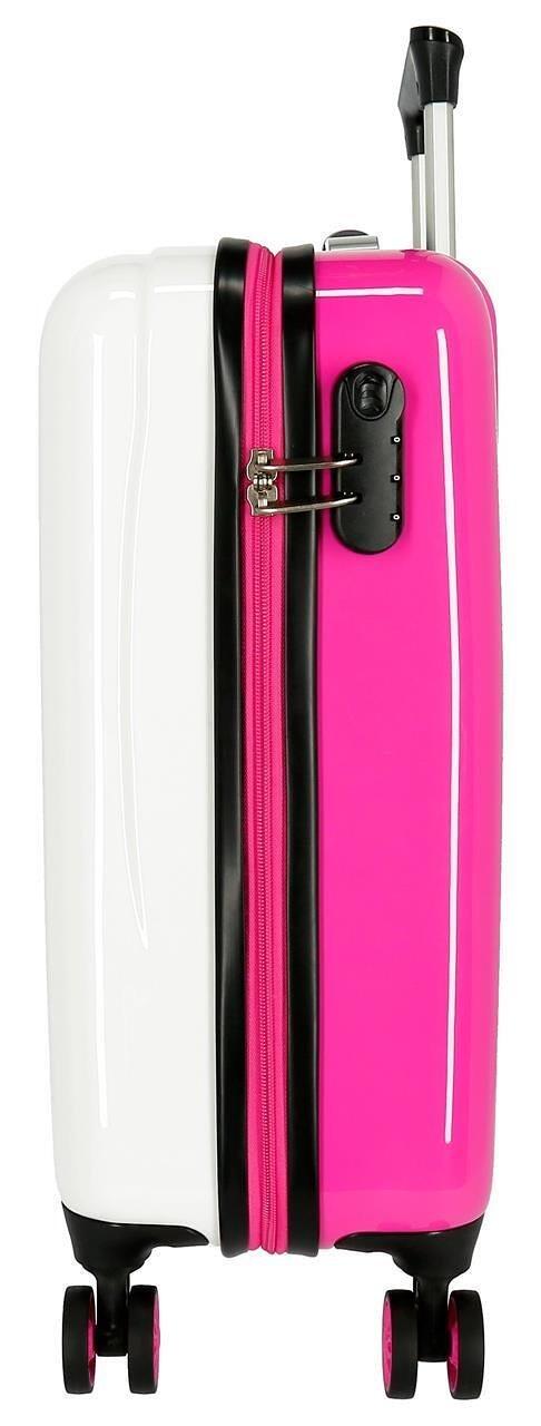 Maleta de cabina Disney Pretty minnie Abs con capacidad de 34L blanco 5/5