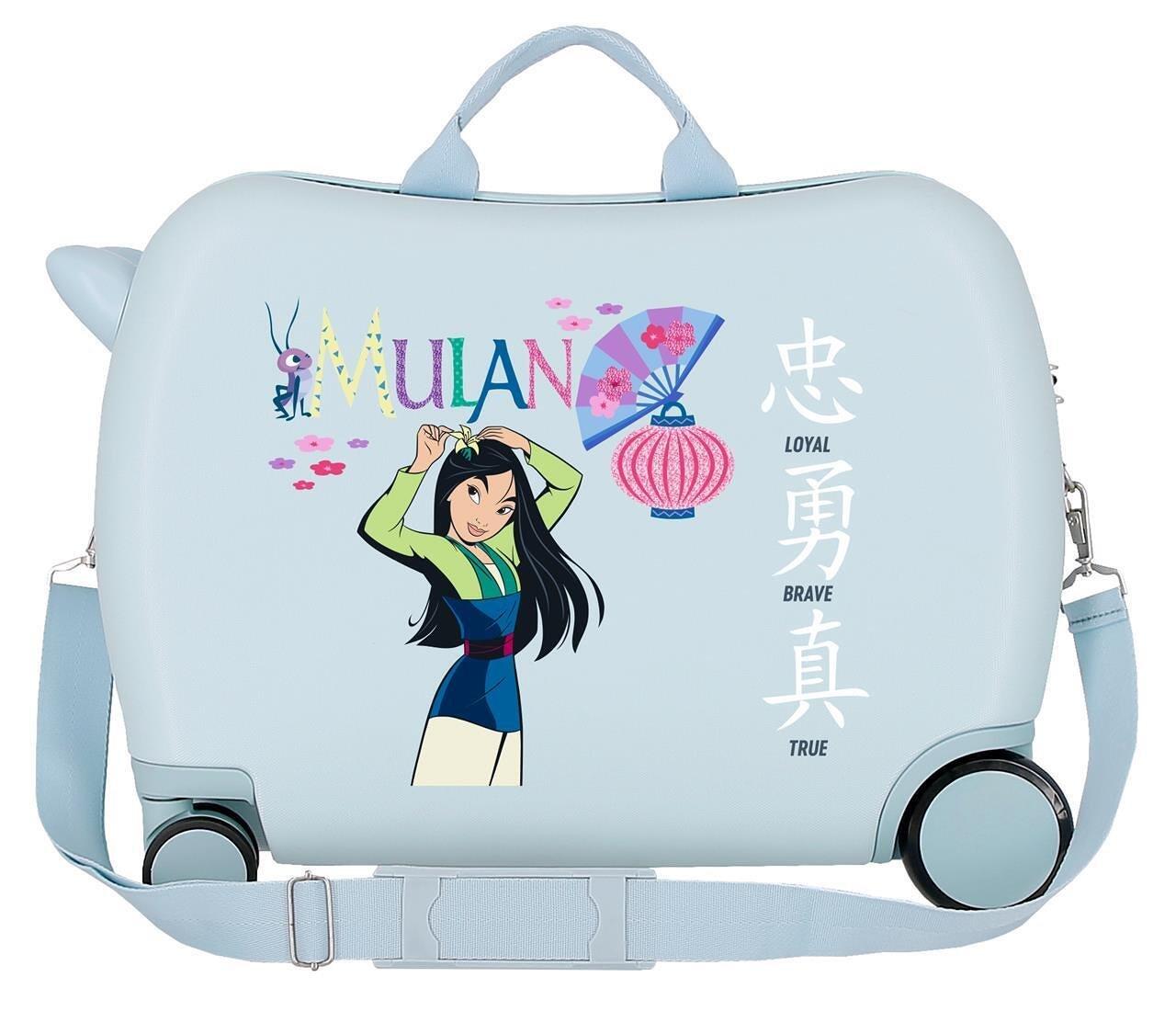 Maleta Infantil Disney Princess celebration Abs con capacidad de 38L azul claro 2/5