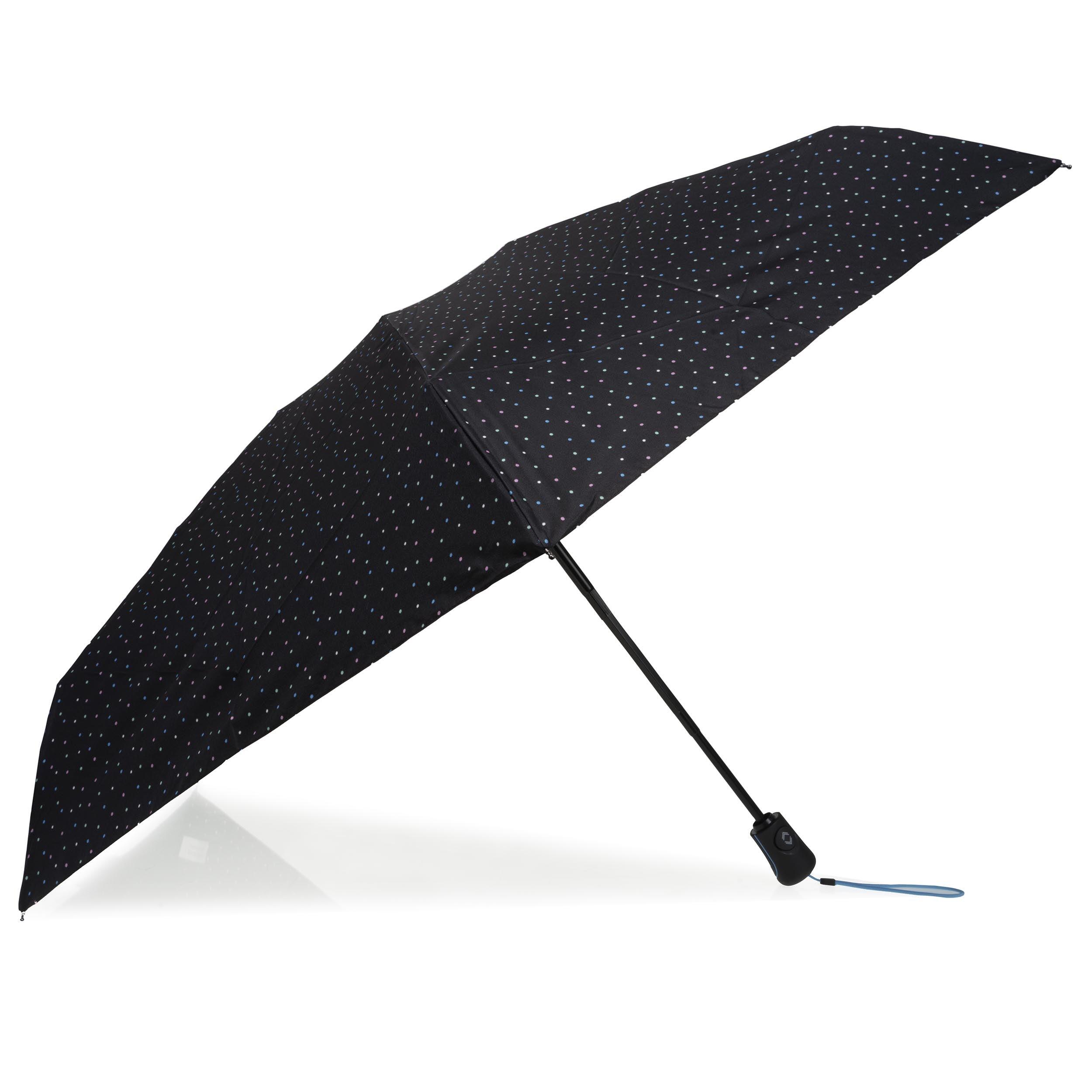 Parapluie solide, ultra déperlant, large couverture 98 cm, ouverture/ fermeture 2/5
