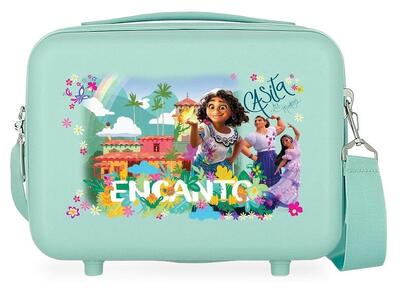 Beauty case Abs Disney Encanto casita los madrigal con capacità di 9L turchese