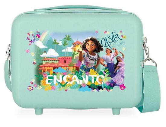 Beauty case Abs Disney Encanto casita los madrigal con capacità di 9L turchese