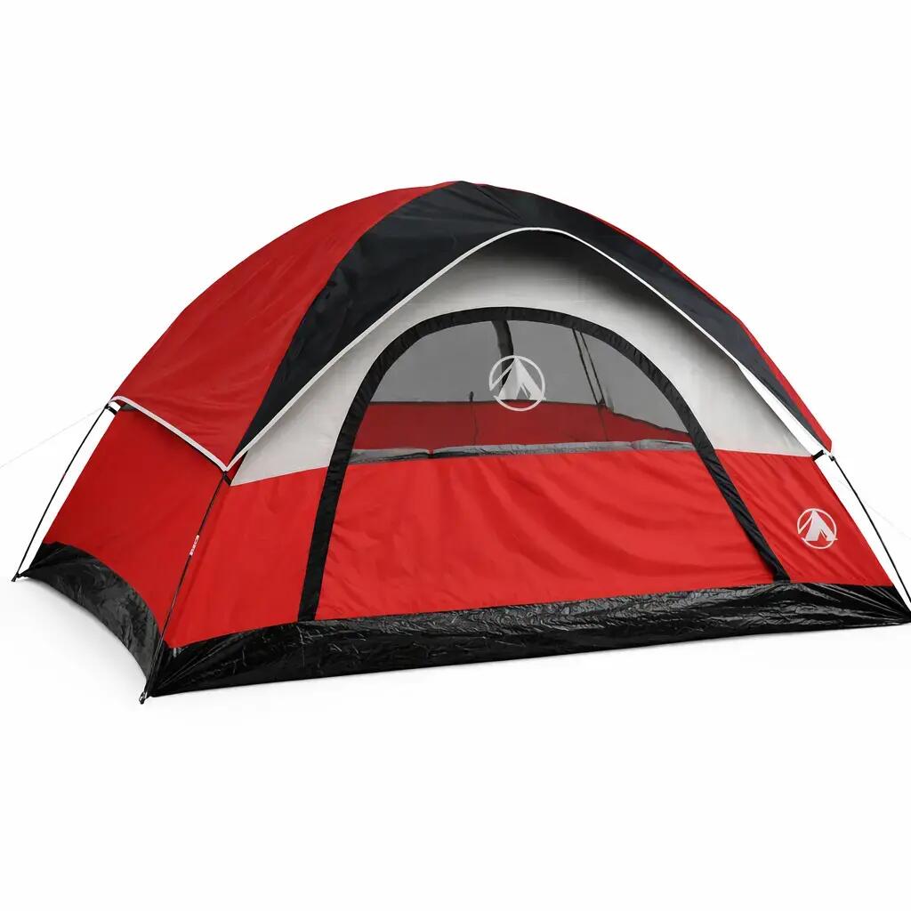 Dome Camping Tent 240 x 210 x 130 cm - 4 Person - Waterproof - Carry Bag