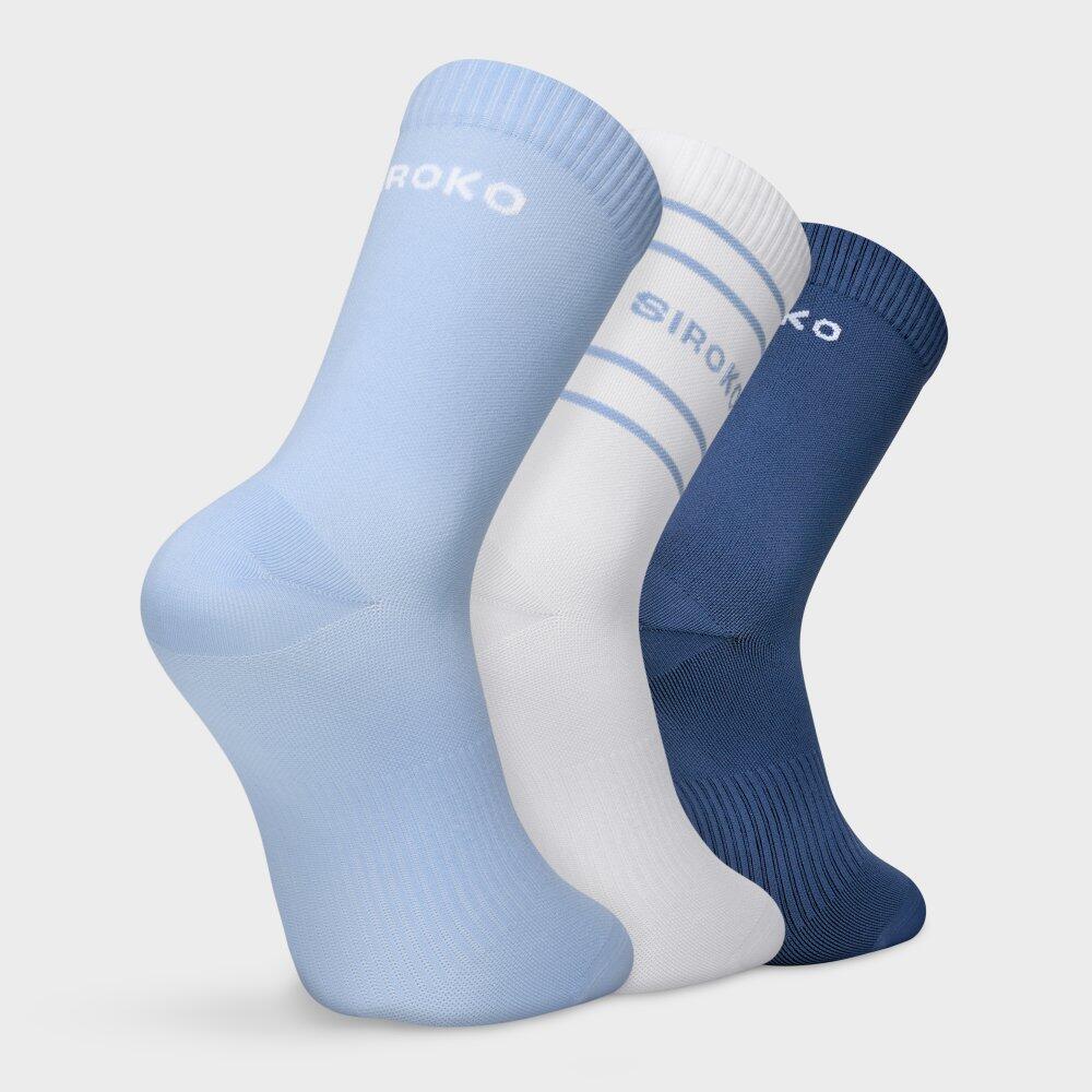 Heren en Dames Tennis sokken 3-pack 3Motion Blues Blauw 6/6