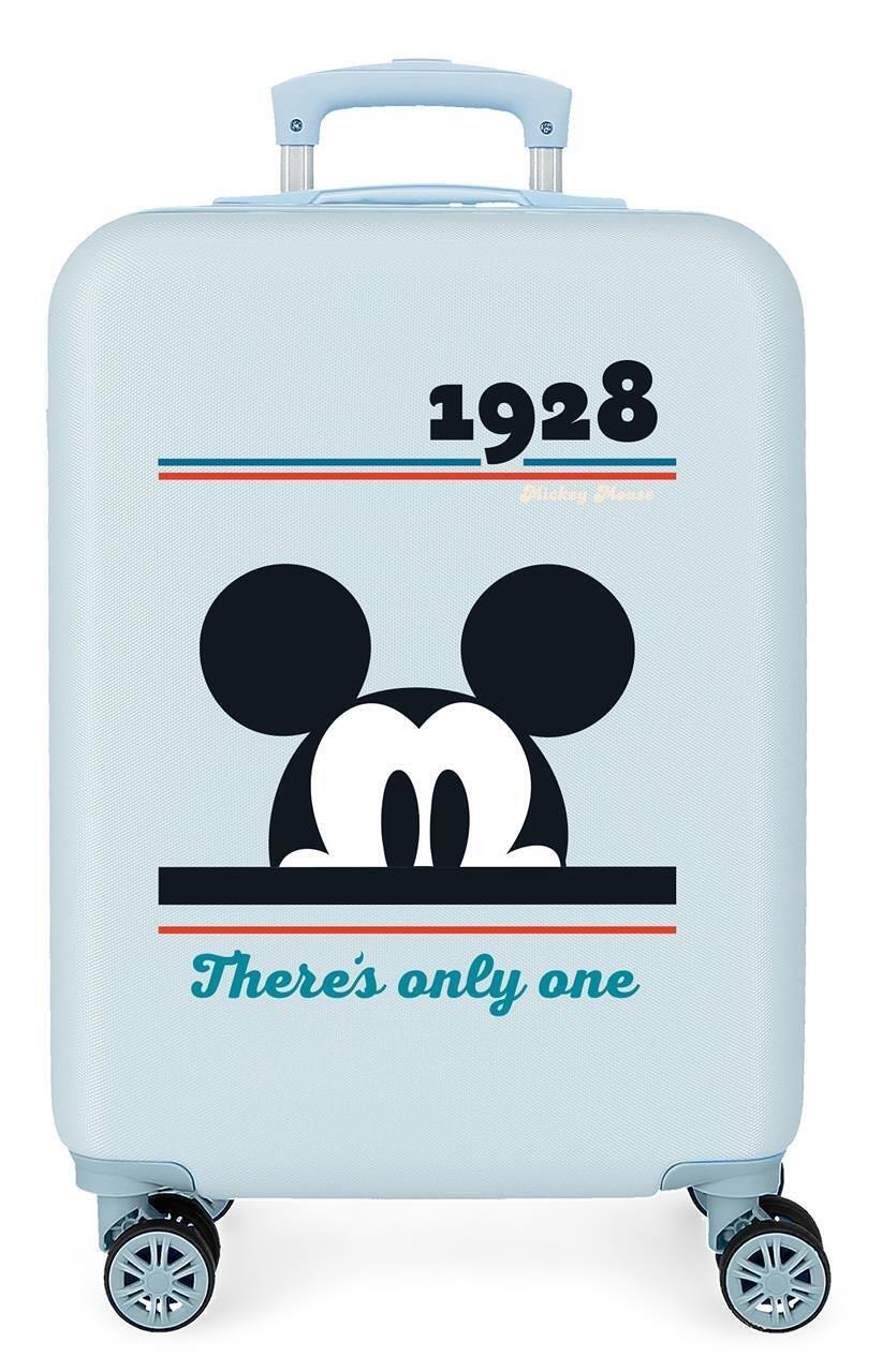 Valise cabine Disney Mickey original Abs avec une capacité de 34L bleu clair 1/5