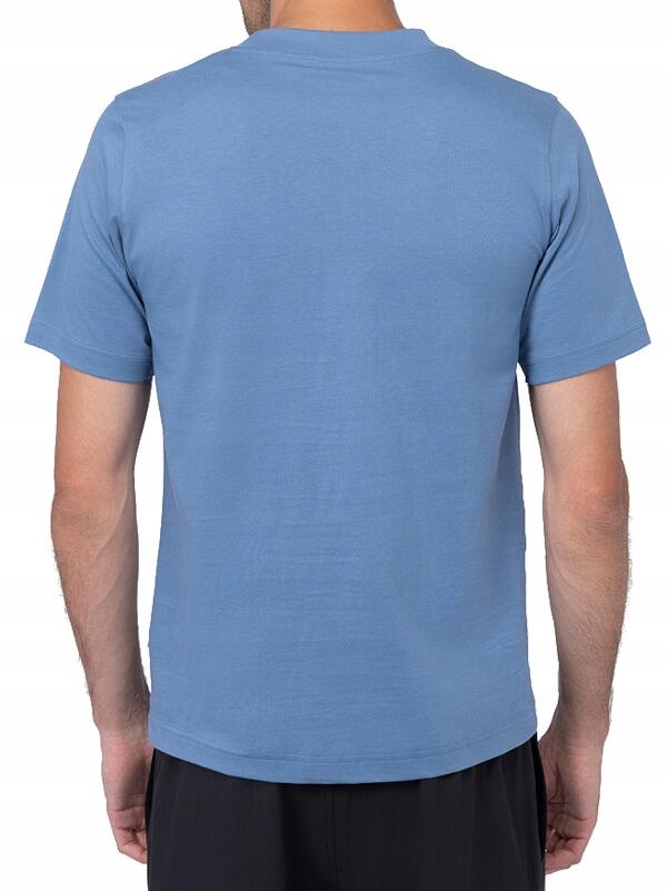 Koszulka Męska T-Shirt New Balance Niebieska Bawełna Sportowa 3/4