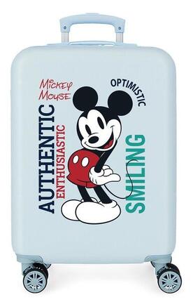 Valise cabine Disney Mickey original Abs avec une capacité de 34L bleu clair