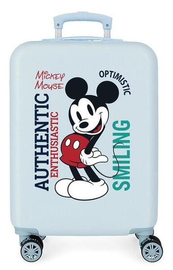 Valise cabine Disney Mickey original Abs avec une capacité de 34L bleu clair