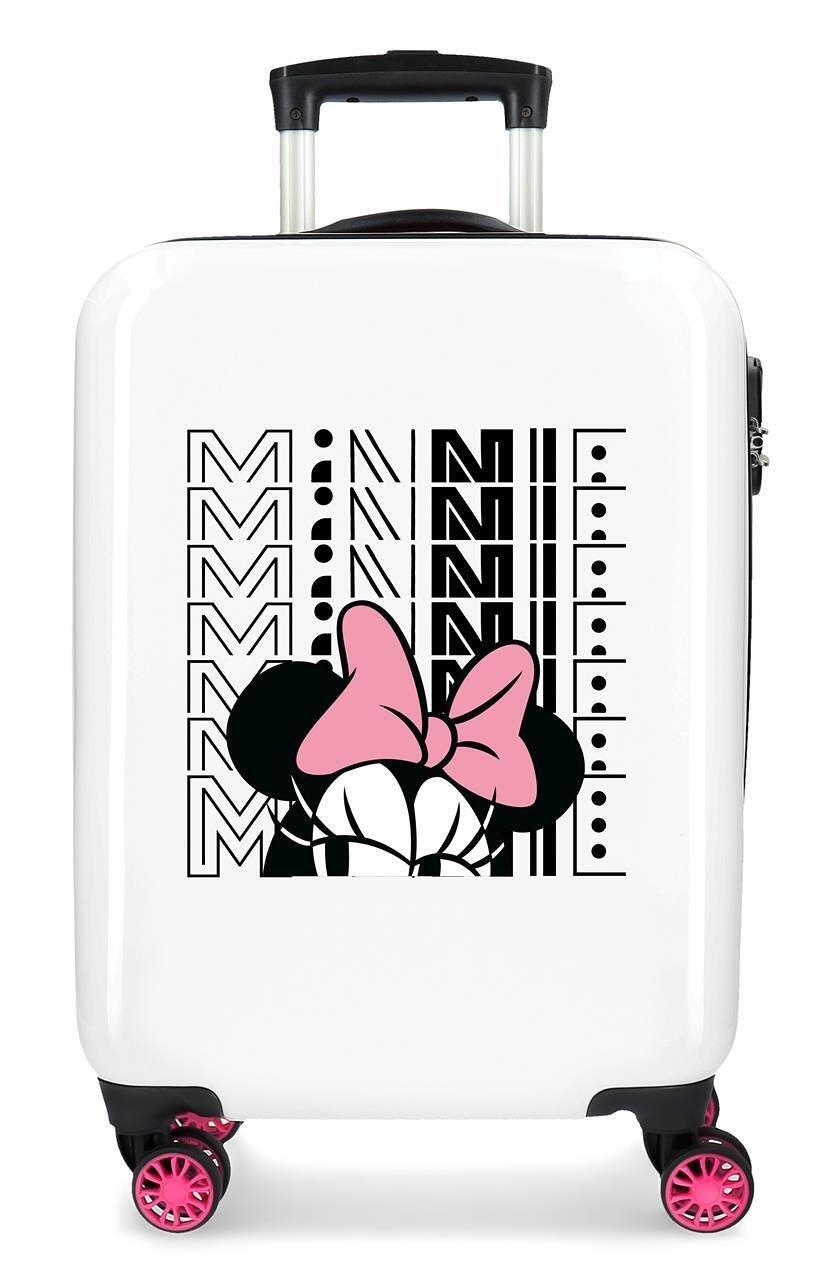 Valise cabine Disney Pretty minnie Abs avec une capacité de 34L blanc 1/5