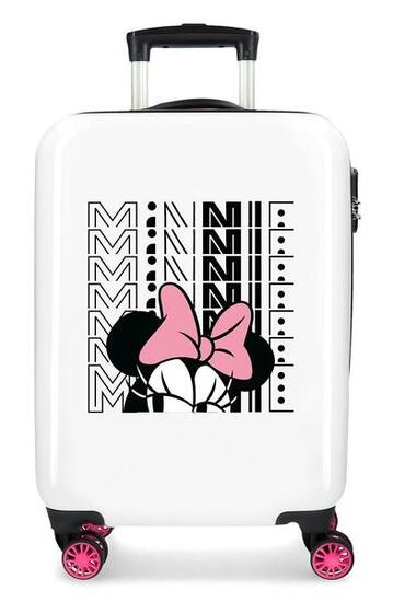 Valise cabine Disney Pretty minnie Abs avec une capacité de 34L blanc