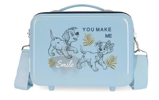 Beauty case Abs Disney clasicos con capacità di 9L azzurro chiaro