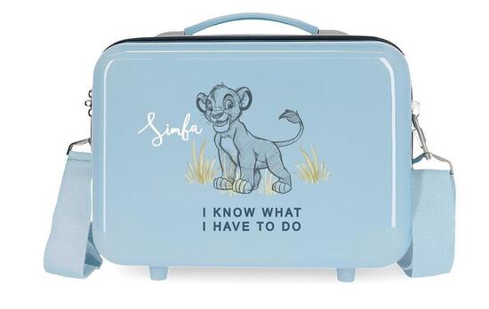 Beauty case Abs Disney clasicos con capacità di 9L azzurro chiaro