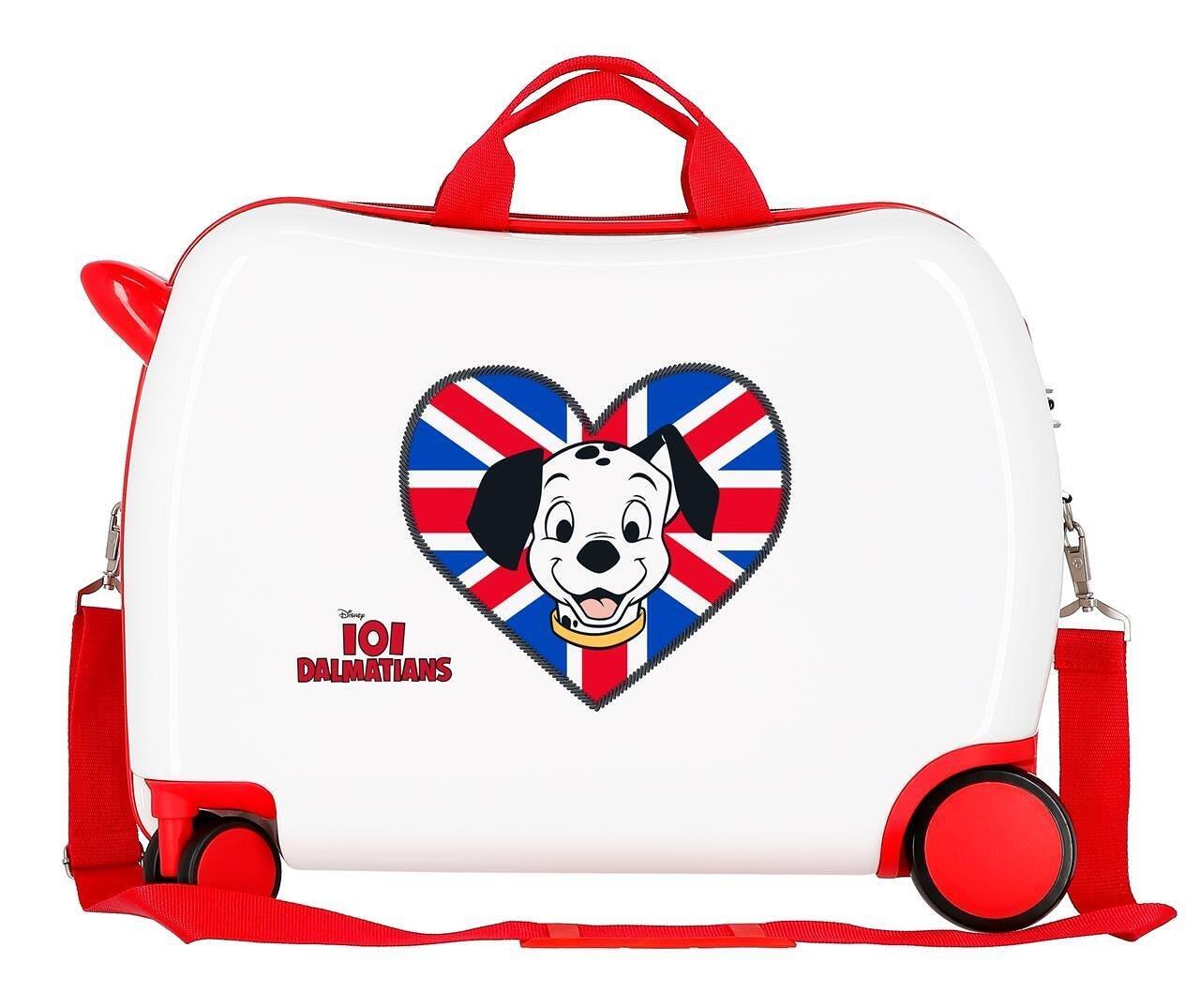 Maleta Infantil Disney Clasicos Abs con capacidad de 38L blanco 2/5