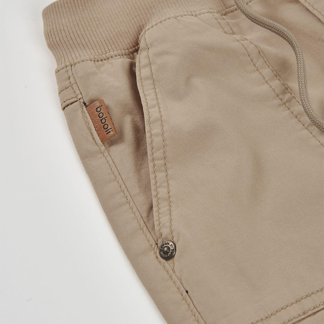Pantalones de verano de senderismo kids niño boboli beige 3/4