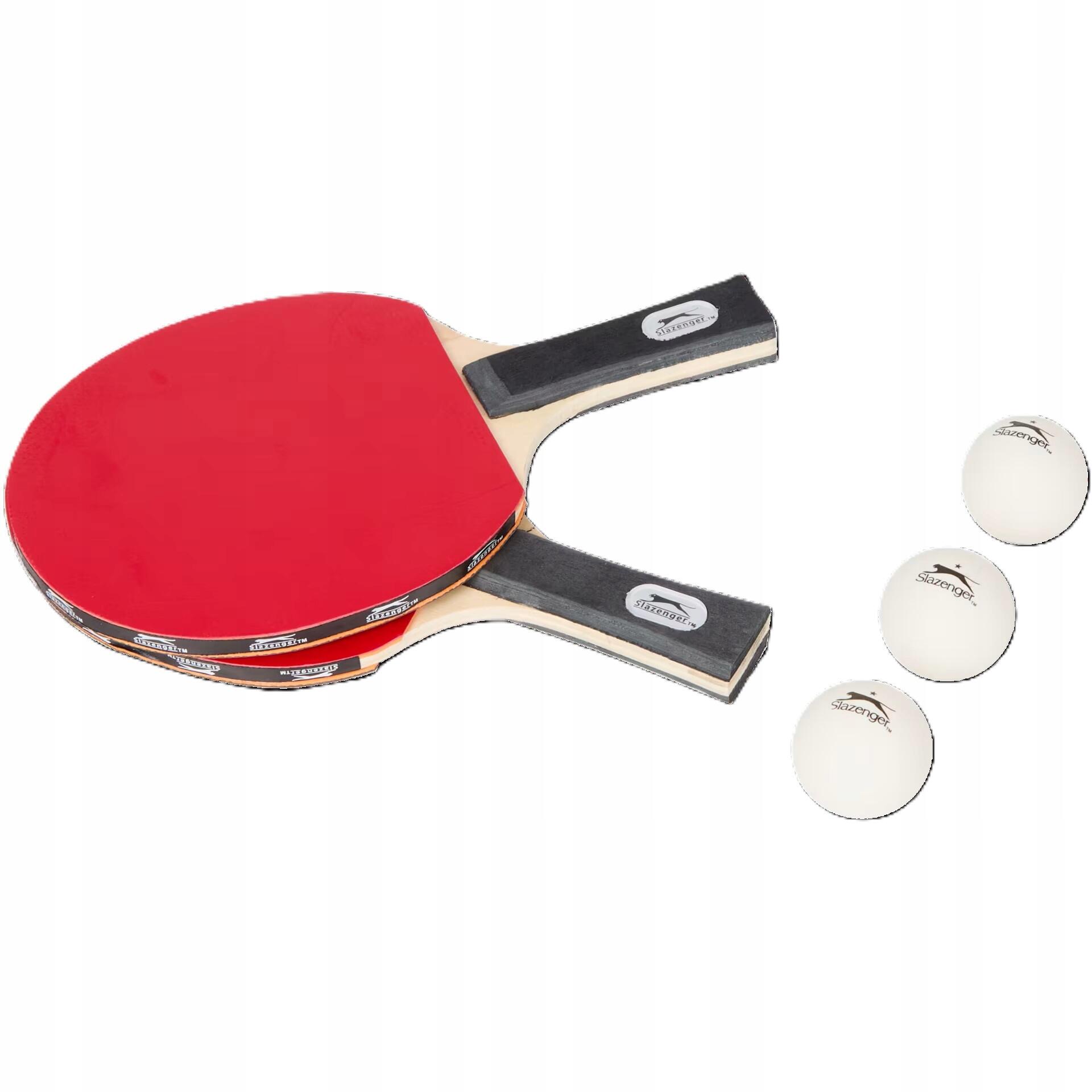 PALETKI DO PING PONGA X2 POKROWIEC + PIŁECZKI X3 ZESTAW DO TENISA STOŁOWEGO 3/3