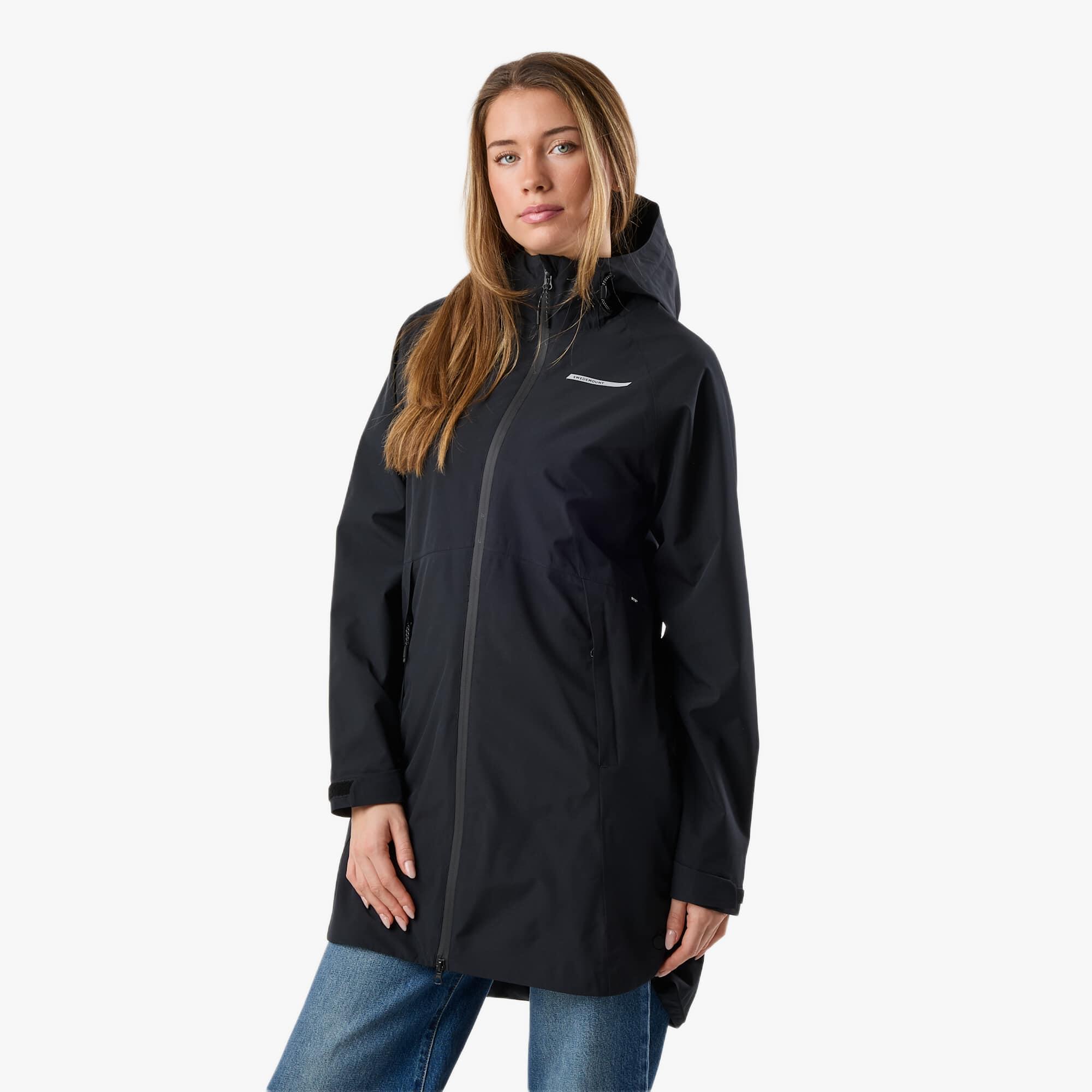 Veste de pluie de randonnée femme respirante coupe-vent rain_jacket Orust 4/8