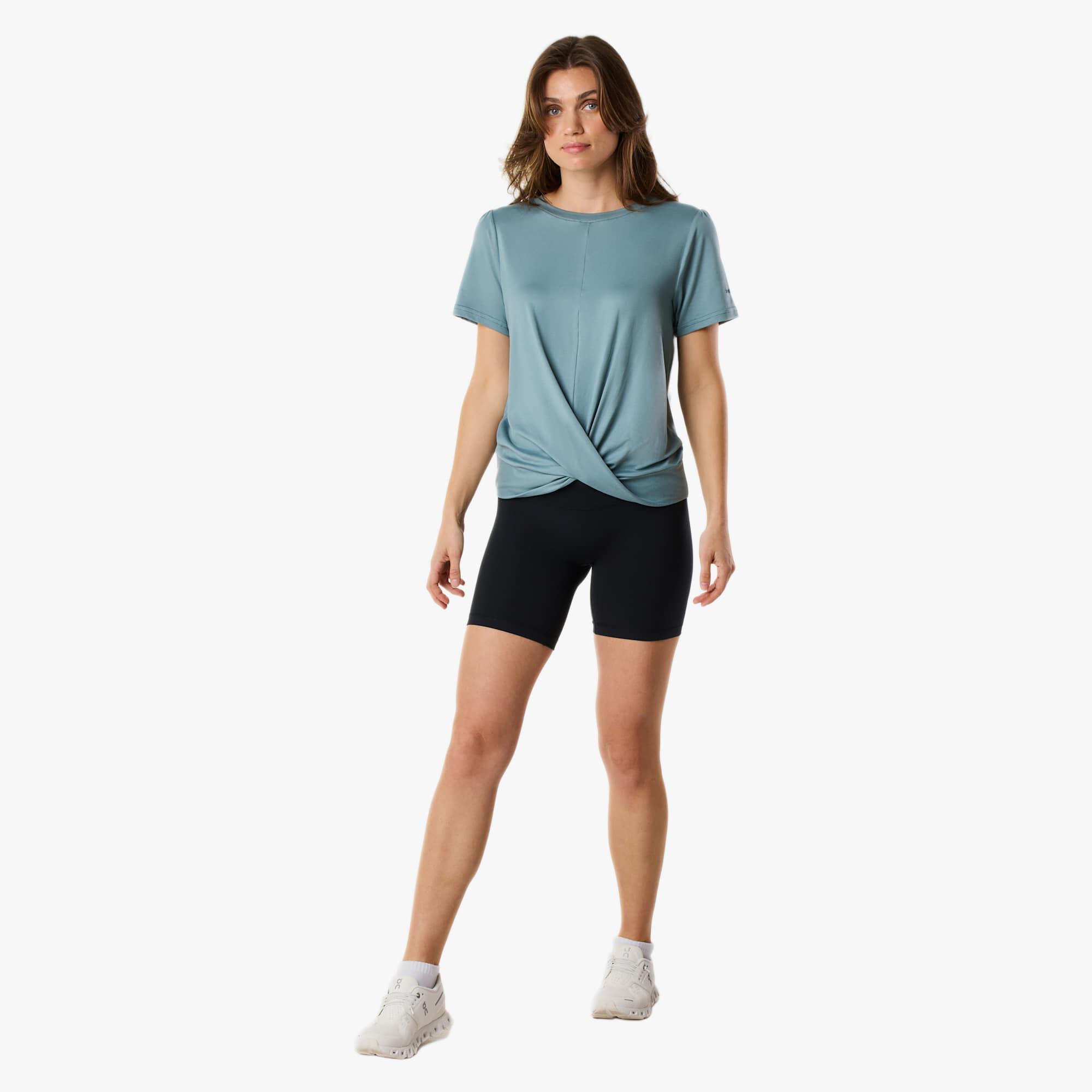 Damen Trainingskurzarmshirt quick dry Core Wrap Soft Tee 3/8