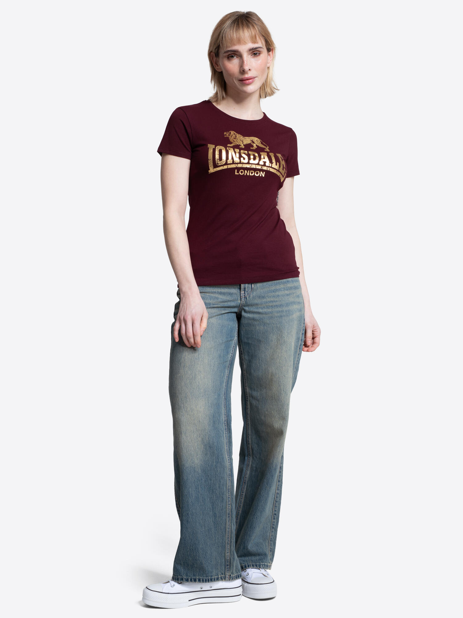 Damen T-Shirt Lonsdale Bantry 3/6