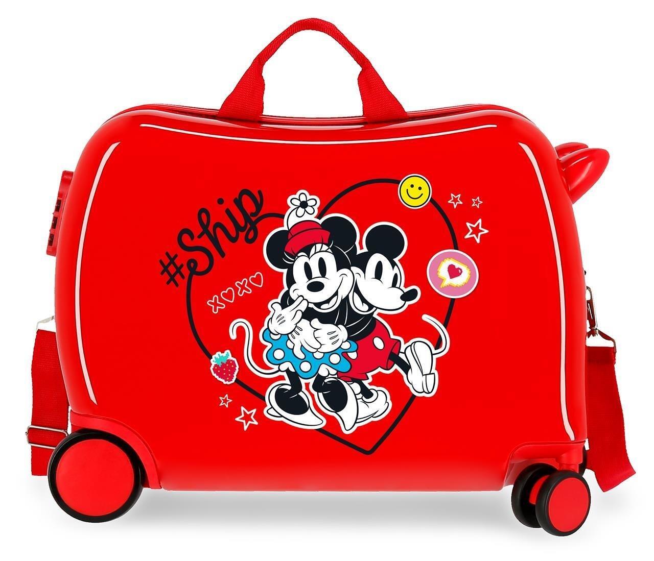 Valise Enfant Disney Mickey & minnie always be kind Abs avec une capacité 38L 1/5