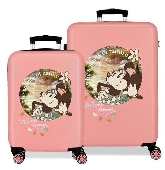 Set di valigie Disney Minnie the nature Abs con capacità di 104L nude