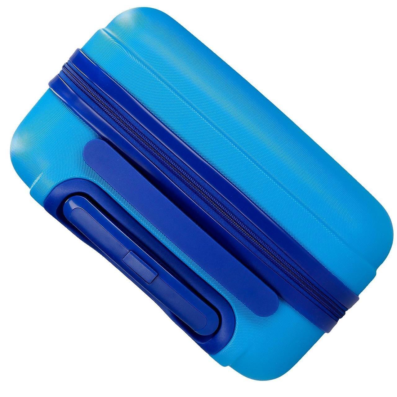 Maleta de cabina Disney Cars lets race Abs con capacidad de 33L azulon 3/4