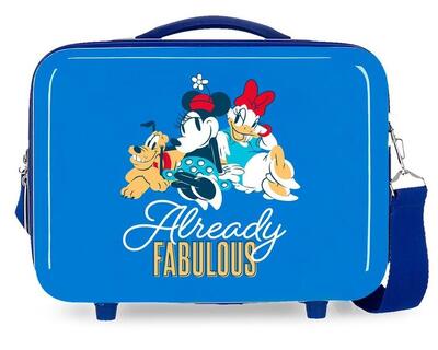 Beauty case Abs Disney Mickey & friends con capacità di 9L blu scuro
