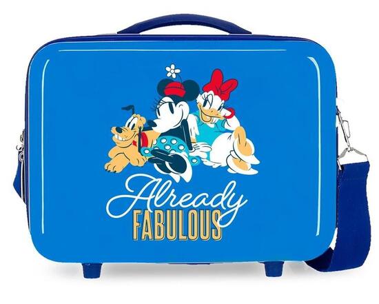 Beauty case Abs Disney Mickey & friends con capacità di 9L blu scuro